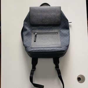 Michael Kors Hudson & Crossgrain Leather Backpack